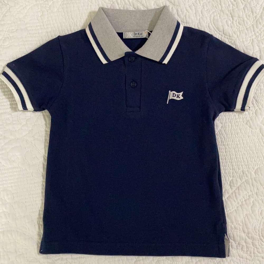 DK Dr. Kid Navy Polo Shirt 3t